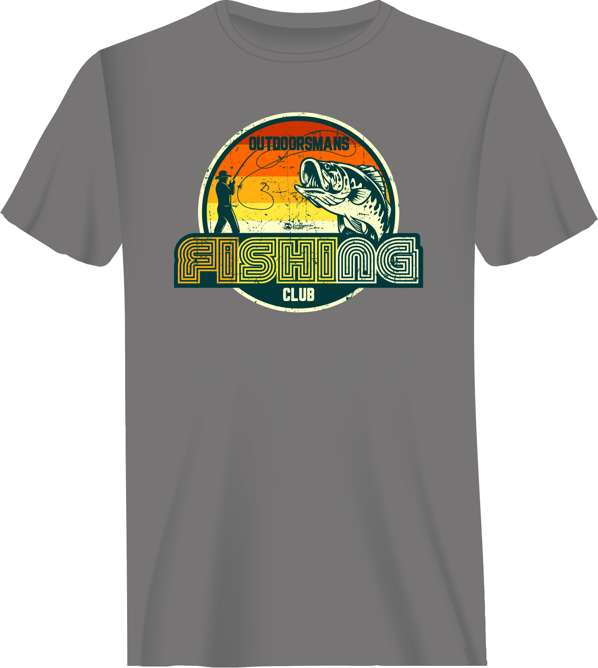 Outdoorzees Outdoorsman Fishing Club 80 Man T-Shirt