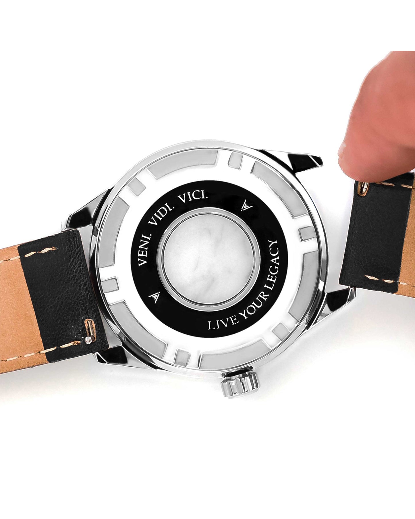 Vincero Classic Leather - Slate Blue 22mm