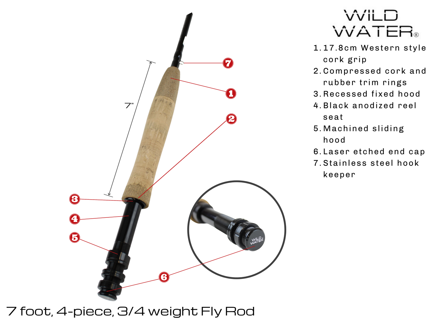 Wild Water - AX34-070-4 Fly Rod
