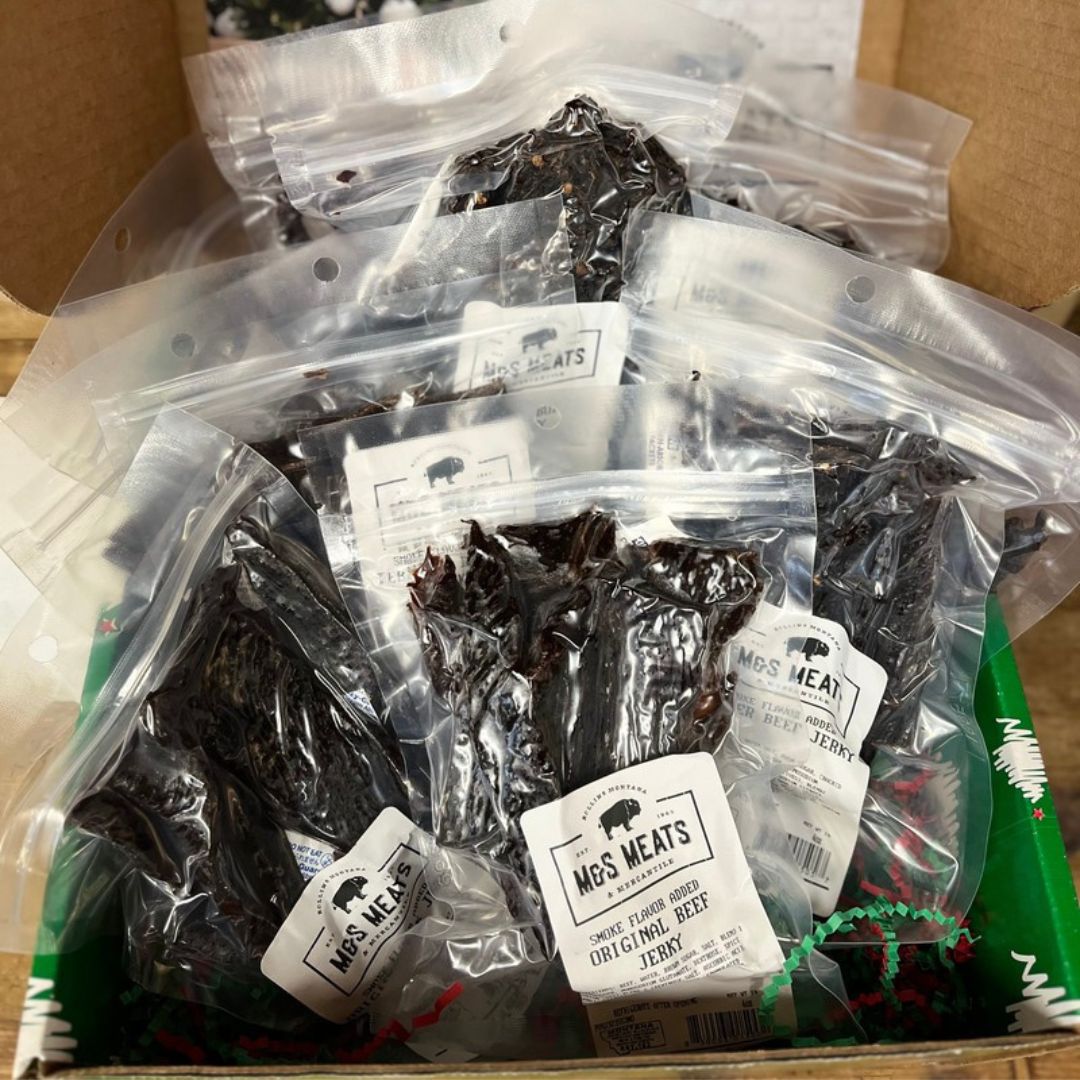 M&S Meats Montana Gift Box:The Jerky Sampler - You Deserve It All!