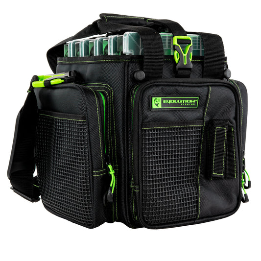 Evolution Fishing Vertical 3600 Drift Series Tackle Bag Green