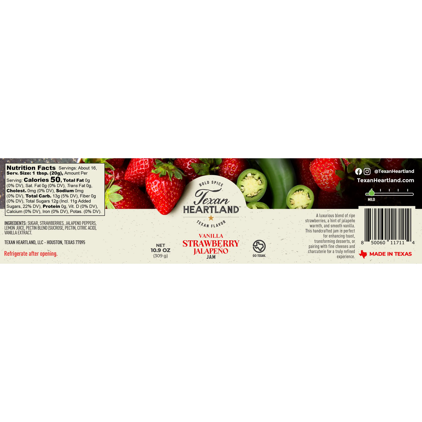 Vanilla Strawberry Jalapeno Jam