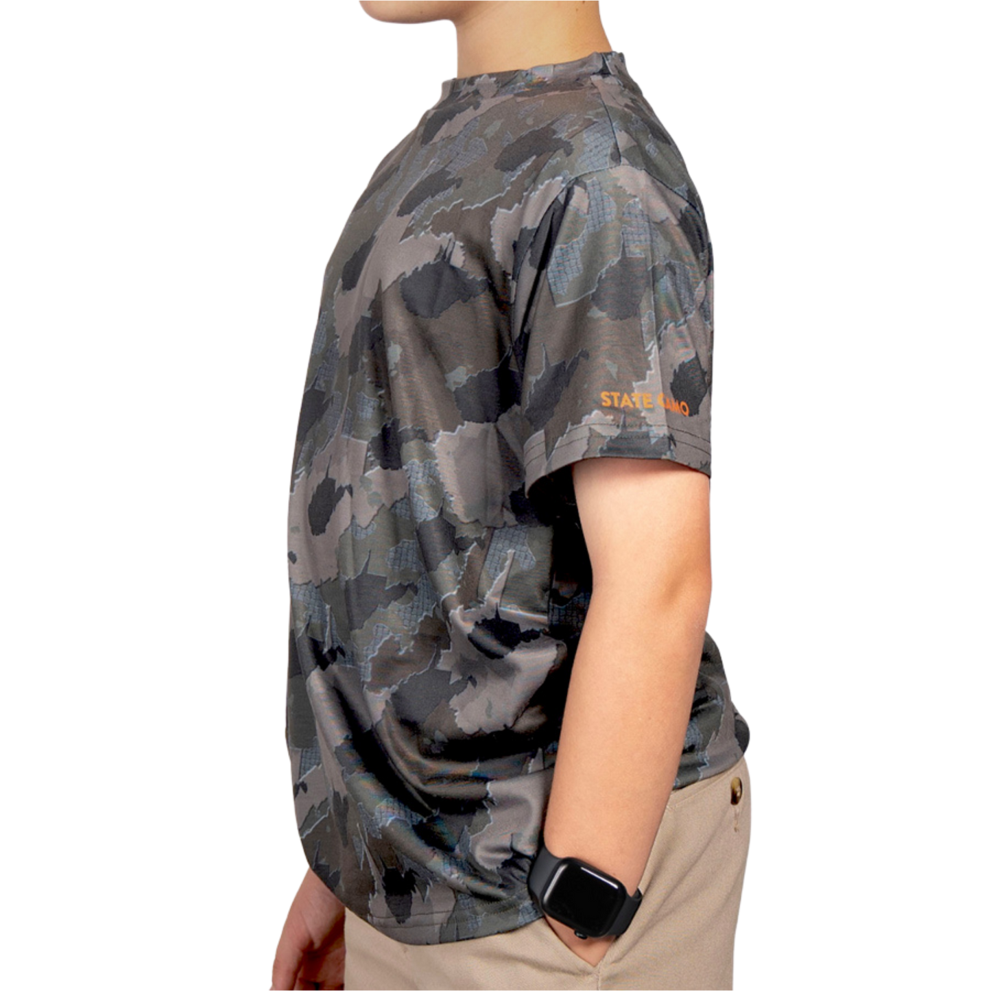 Everyday Outdoors West Virginia Camo - Kids Short Sleeve