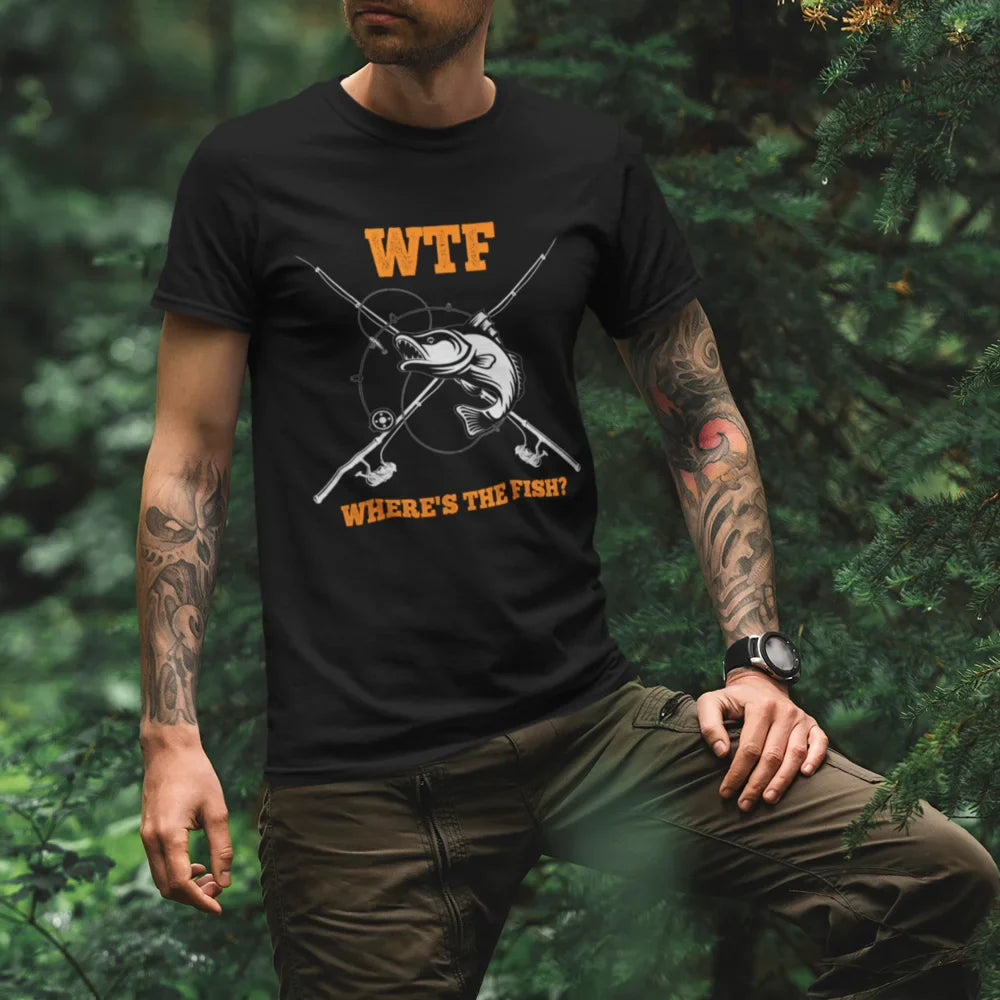 Outdoorzees WTF Where's The Fish Man T-Shirt
