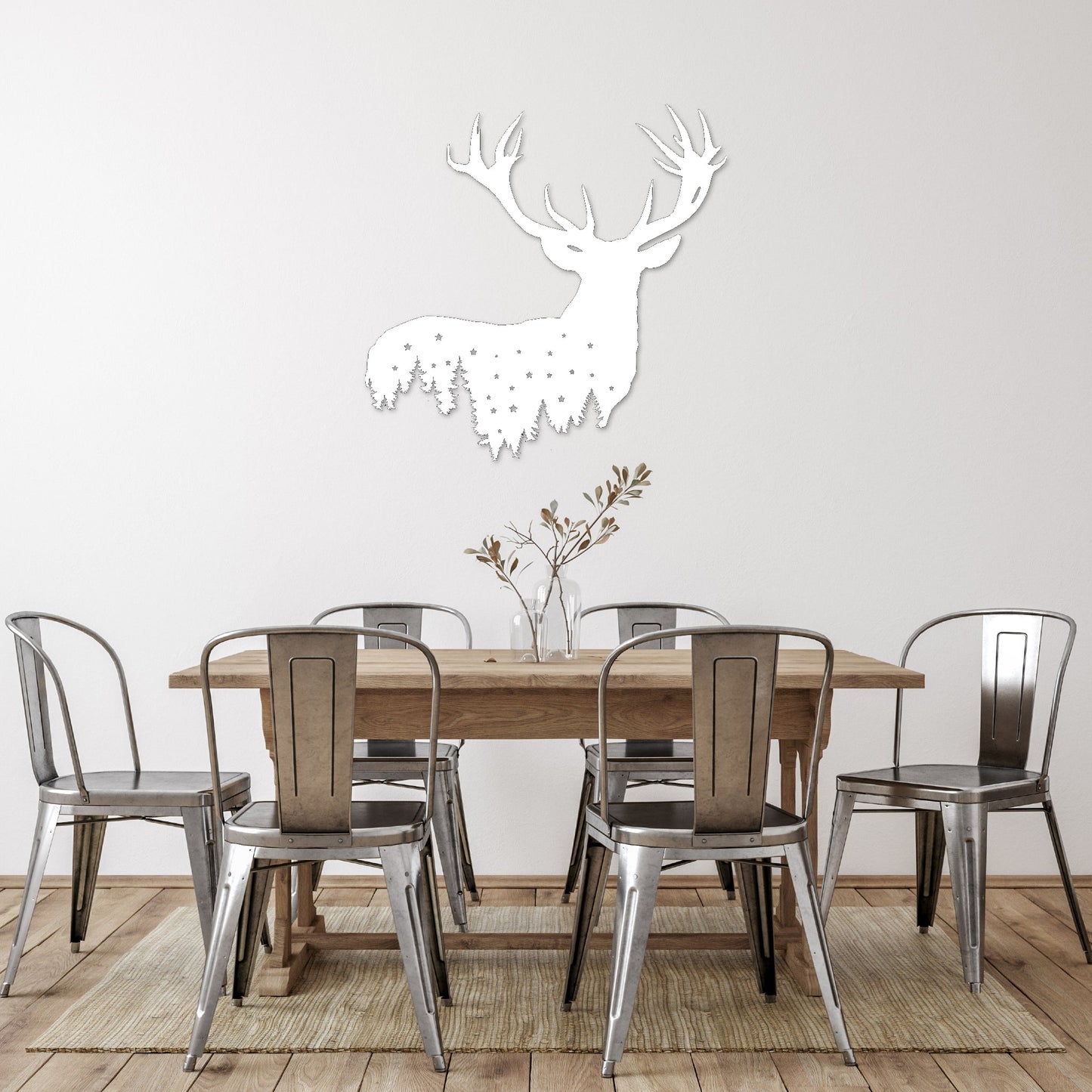 MetalPlex - Deer Design - Metal Wall Art