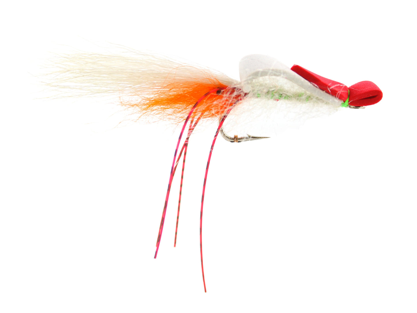 Wild Water - White and Pink Shrimp Saltwater EP Foam Fly, size 2/0, Qty. 2