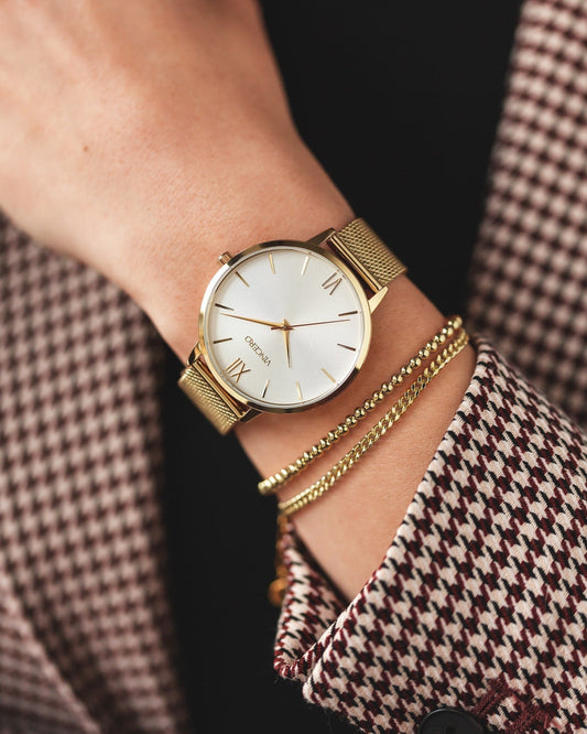 Vincero Eros Mesh Petite - Gold + Satin