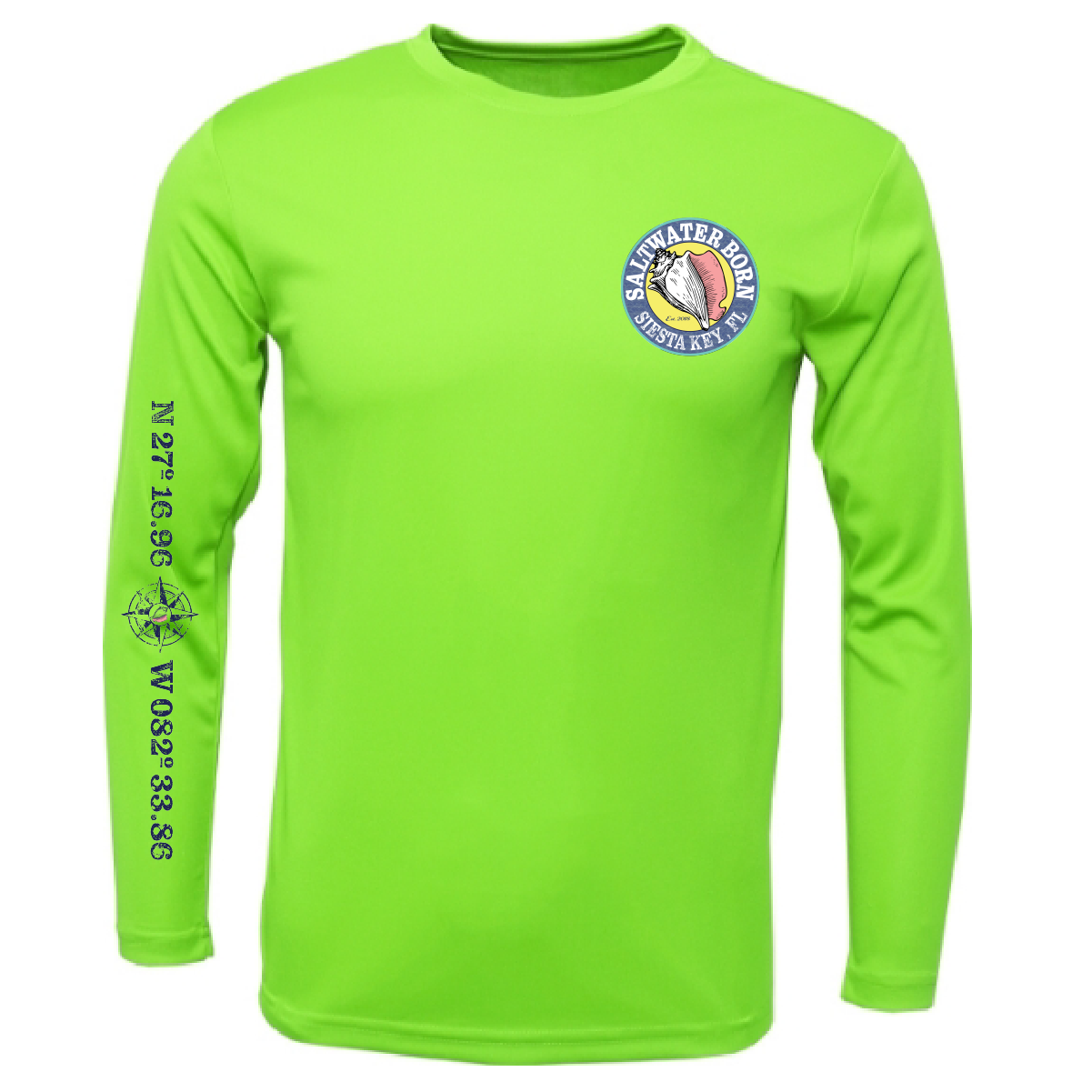 Siesta Key, FL "Surrender The Booty" Long Sleeve UPF 50+ Dry-Fit Shirt