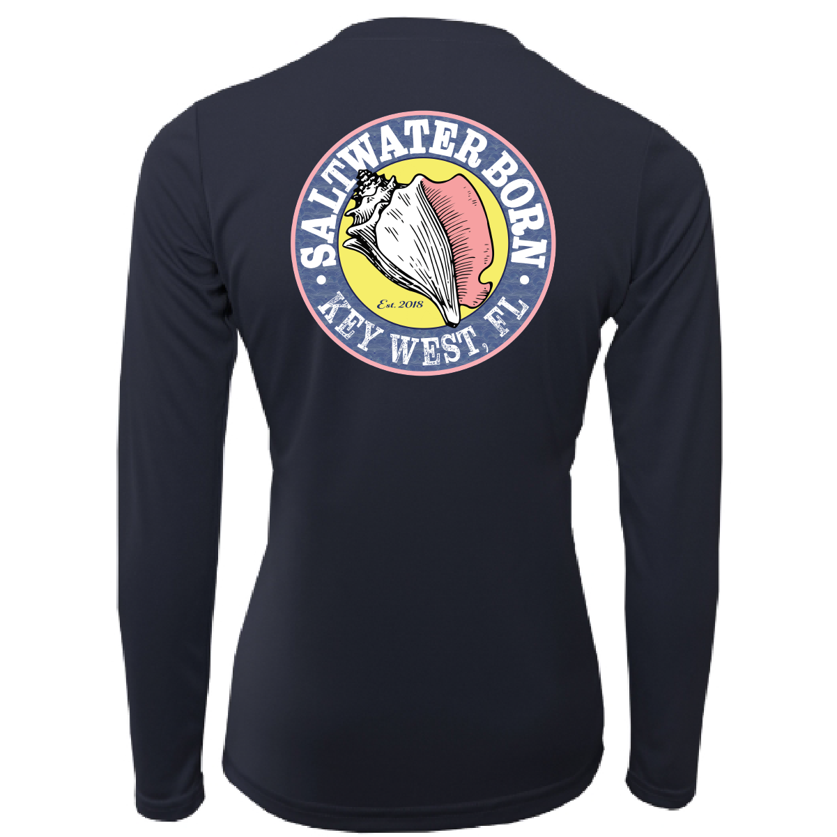 Saltwater Born Key West, FL "Saltwater Heals Everything" Long Sleeve UPF 50+ Dry-Fit Shirt