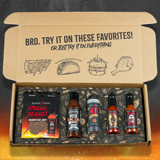Elijah's Xtreme Spicy Bro Box Ultimate Hot Sauce Gift Set