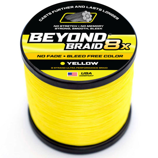 Beyond Braid - Yellow 8X- Ultra Performance 8 Strand