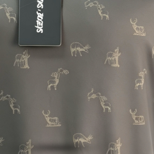 Bow Crew Apparel "Get Bucked" Golf Polo - Brown