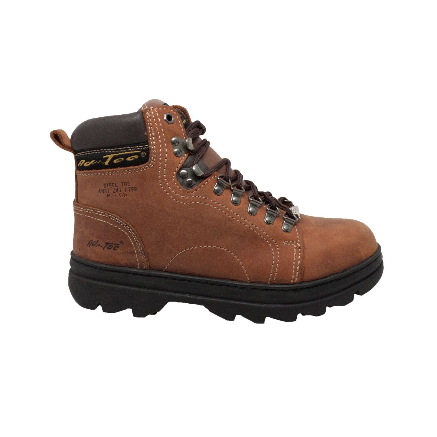 Adtec Men's 6" Brown Steel Toe Work Boot - 1977 - Angler's Pro Tackle & Outdoors