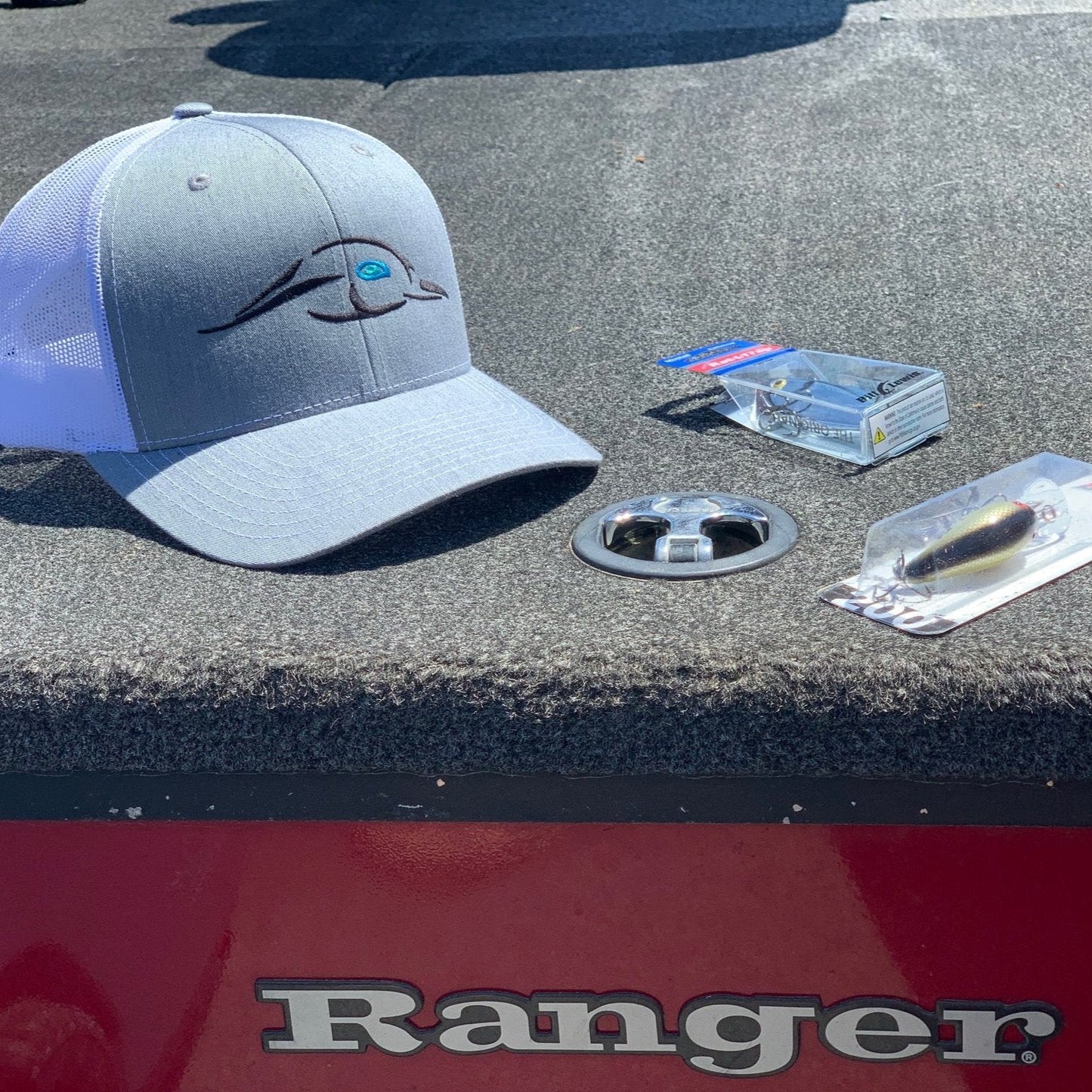 AF Waterfowl 112XL Heather Grey - White Mesh Back - The Original Trucker Hat - Angler's Pro Tackle & Outdoors