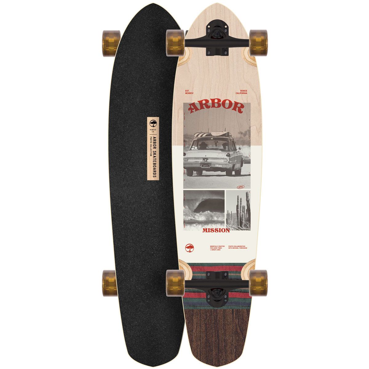Arbor Mission Photo 35 Performance Complete Longboard - 8.625" - Angler's Pro Tackle & Outdoors