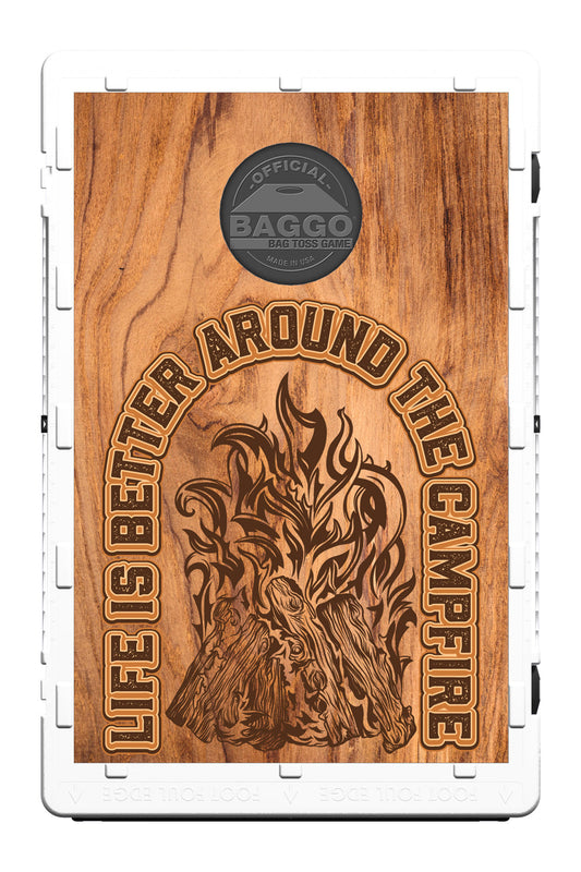 Baggo Around the Campfire Baggo Bean Bag Toss Portable 2x3 Cornhole Game
