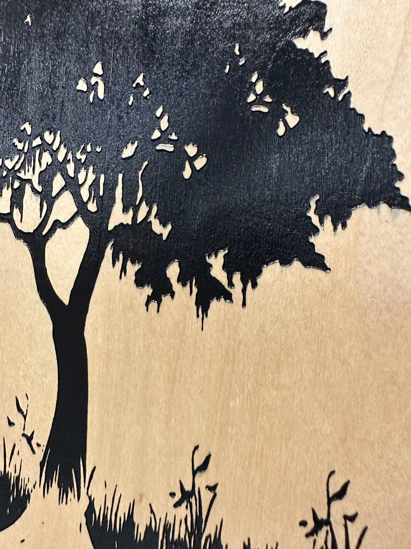 Bellewood Designs - Hidden Gun Storage Tree Roots Silhouette Concealment Shelf