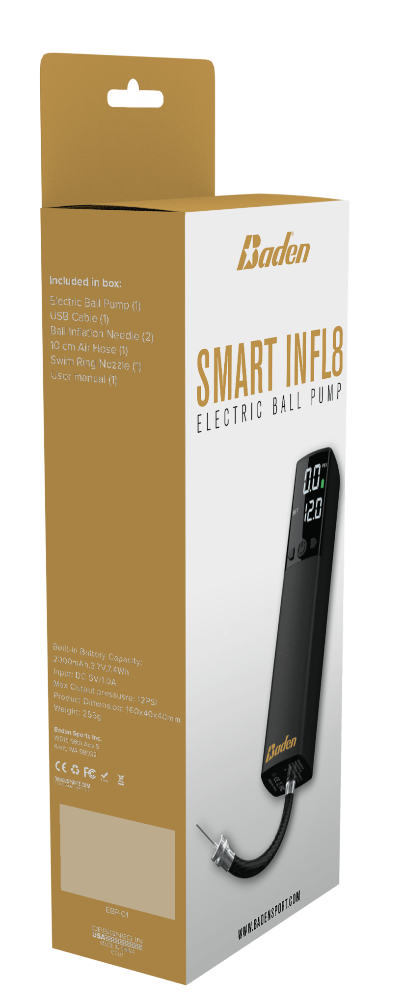 Baden Sports SMART INFL8 Electric Ball Pump - Angler's Pro Tackle & Outdoors