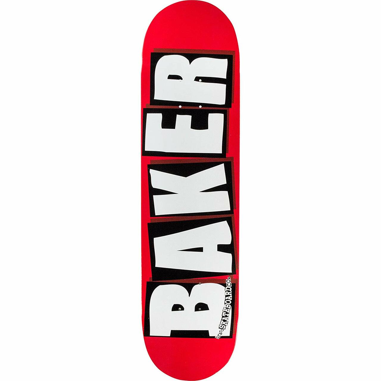 Baker Brand Logo Skateboard Deck - 8.5″ Red/White - Angler's Pro Tackle & Outdoors