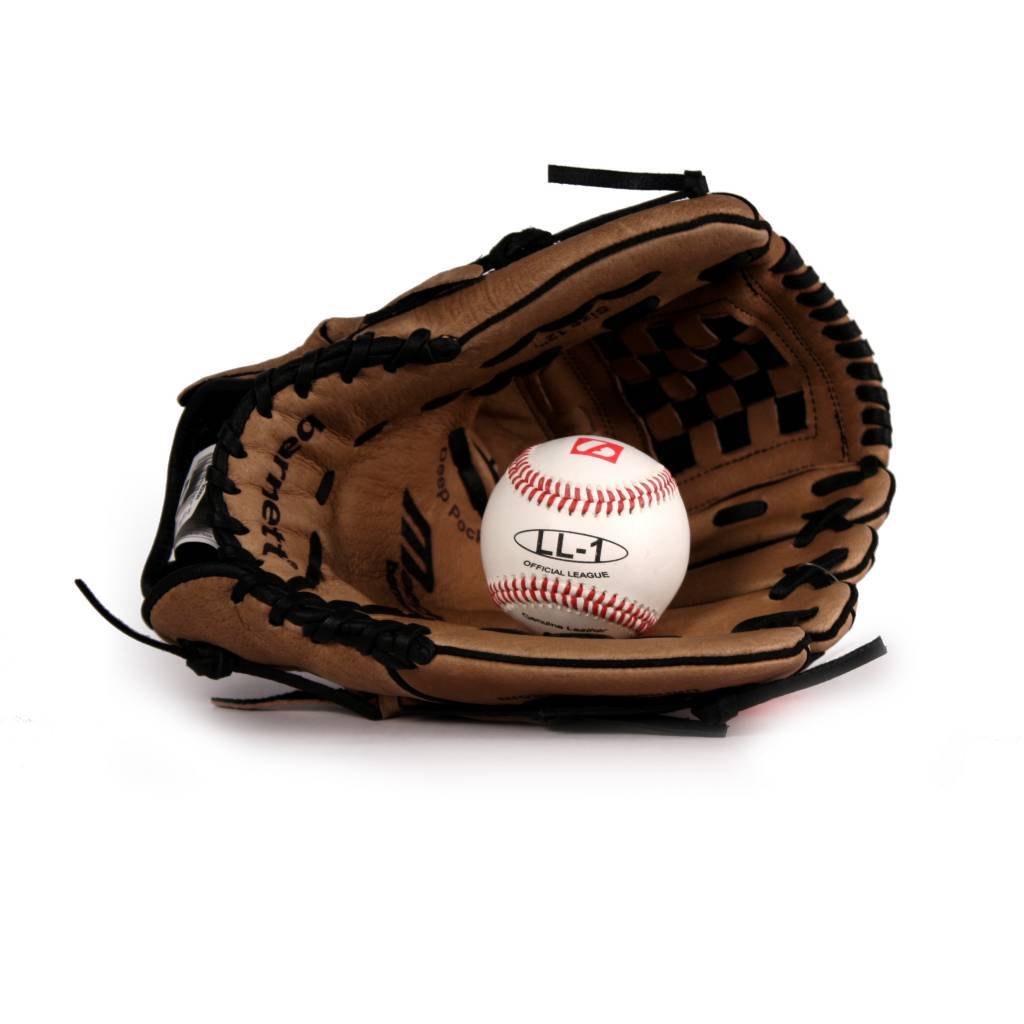 Barnett GBSL - 2 Baseball set glove and ball, senior, leather (SL - 120, LL - 1) - Angler's Pro Tackle & Outdoors