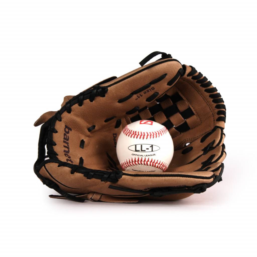 Barnett GBSL - 3 Baseball set, Leather 11" Glove & ball (SL - 110, LL - 1) - Angler's Pro Tackle & Outdoors