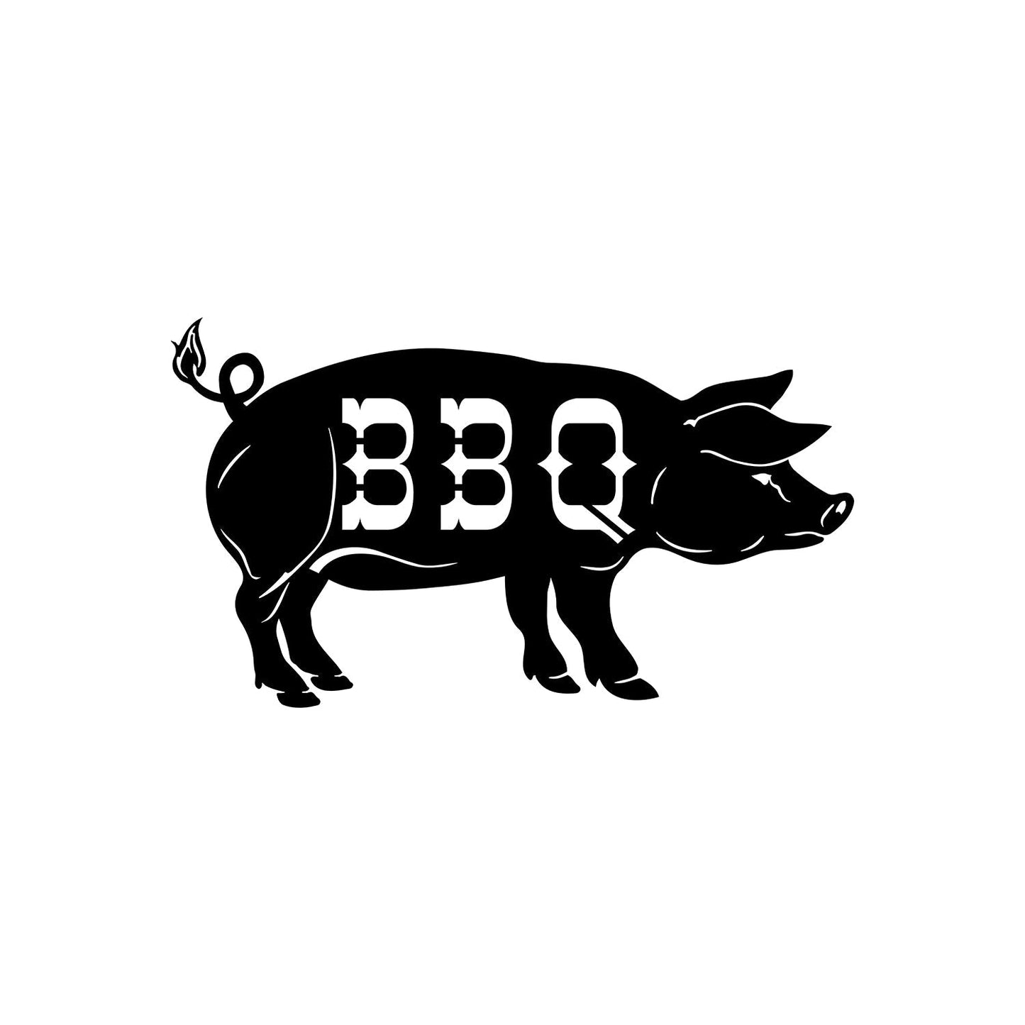 Hunsaker Vortex Smokers Rustic BBQ Pig Metal Wall Art | A Stylish and Durable Addition to Your Home