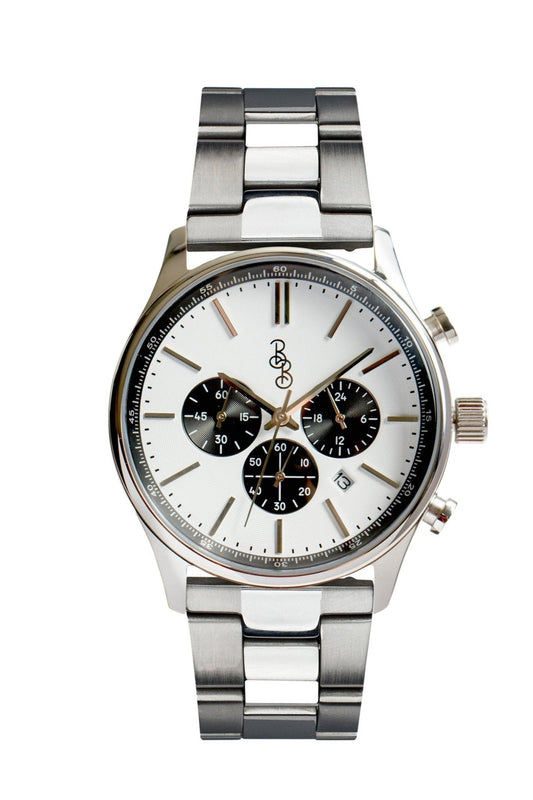 Beyond Boring Watch Co. White and Black Chronograph - Angler's Pro Tackle & Outdoors