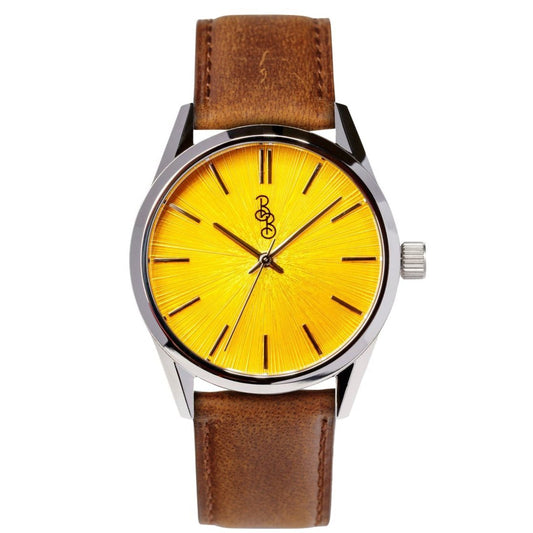 Beyond Boring Watch Co. Yellow Sunburst Watch - Angler's Pro Tackle & Outdoors