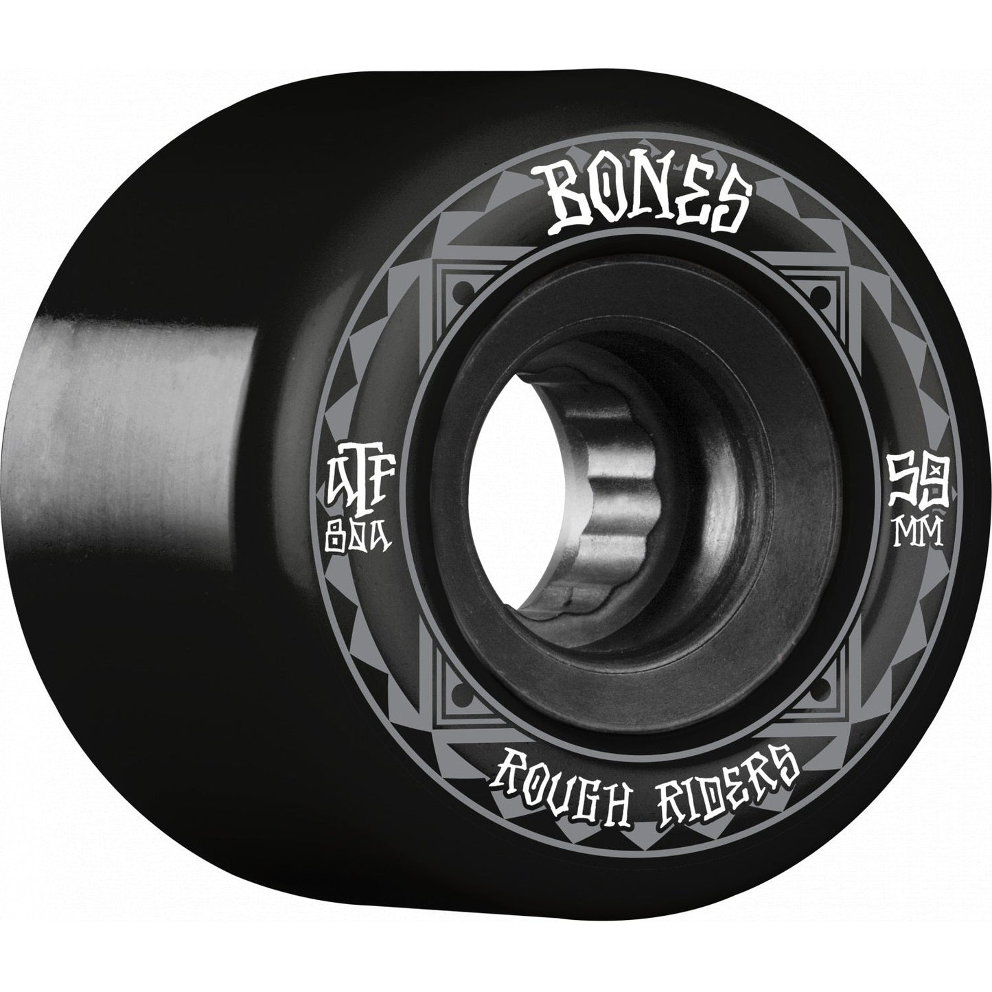 Bones ATF Rough Rider Runners 59mm 80a Wheels - Black (Set of 4) - Angler's Pro Tackle & Outdoors