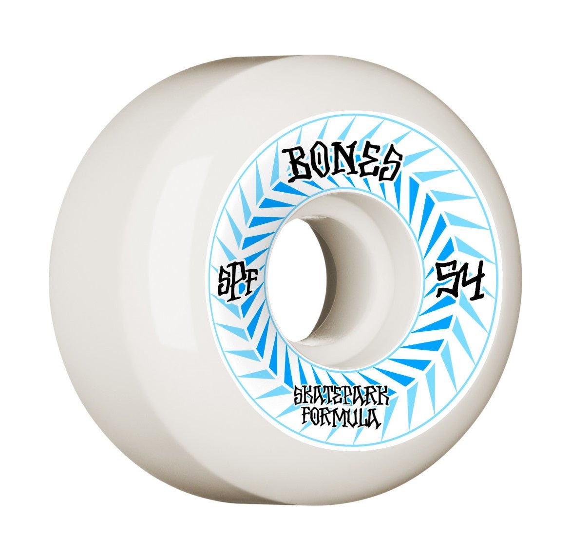 Bones SPF Spines P5 Sidecuts 54mm 104a Wheels - White/Blue (Set of 4) - Angler's Pro Tackle & Outdoors