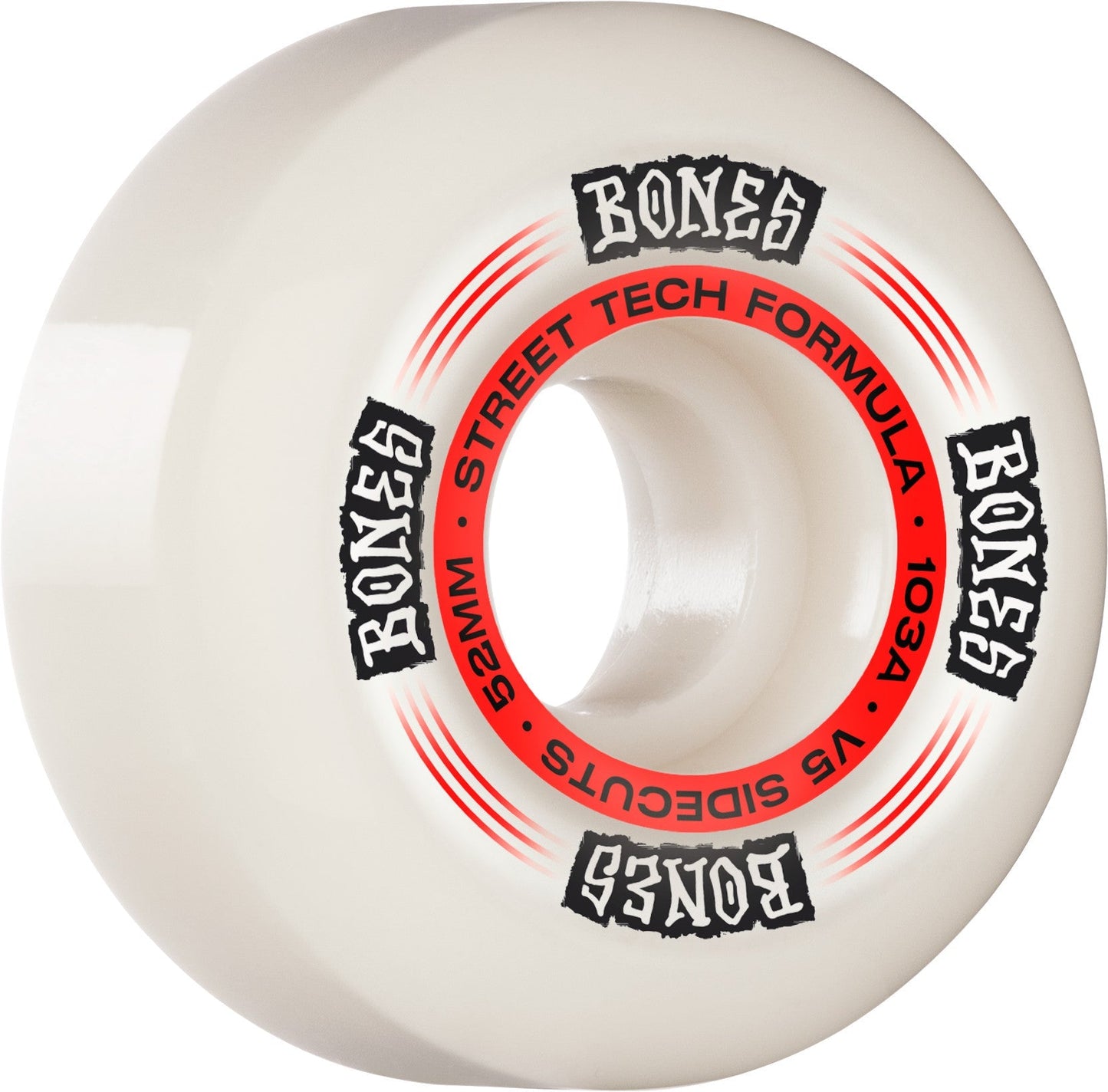 Bones STF Regulators V5 Sidecut 52mm 103a Wheels - White - Angler's Pro Tackle & Outdoors