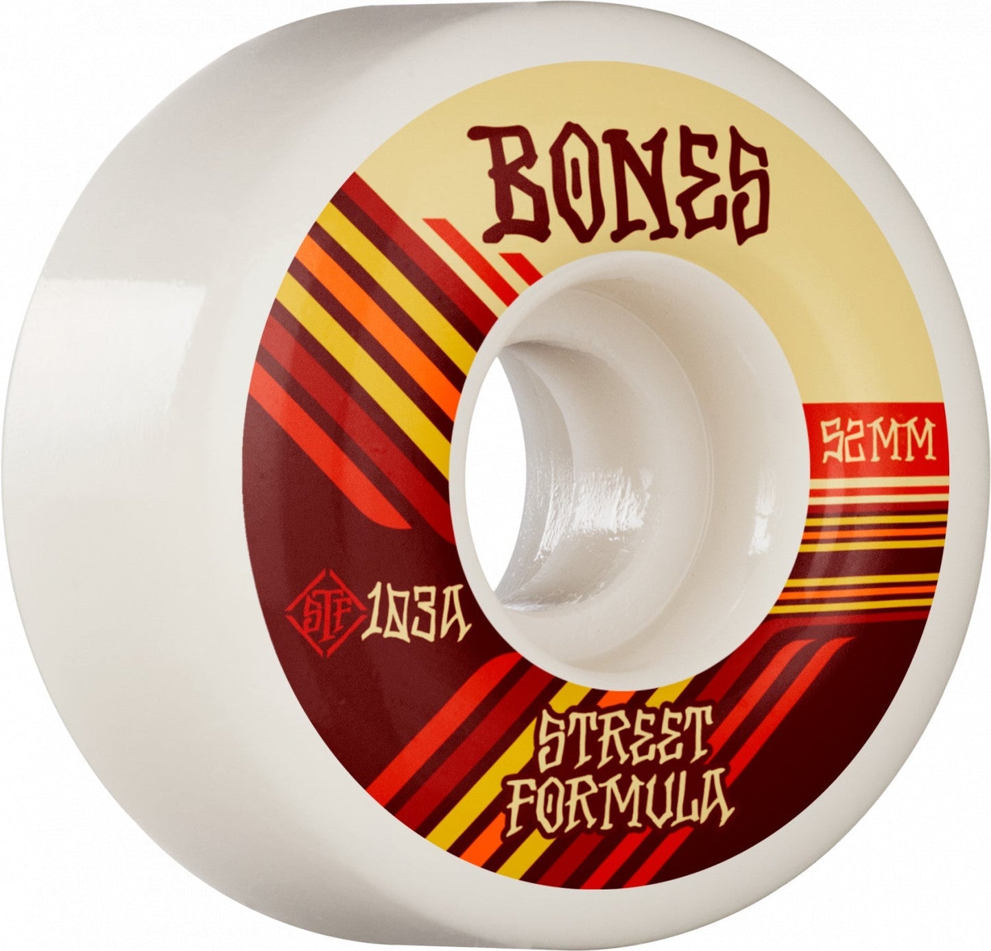 Bones STF Retros V4 Wide 52mm 103a Wheels - White (Set of 4) - Angler's Pro Tackle & Outdoors