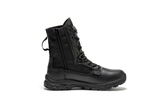 RockRooster Botas Pro Black Men's 8 inch Side Zipper Military Tactical Boots BP401BK