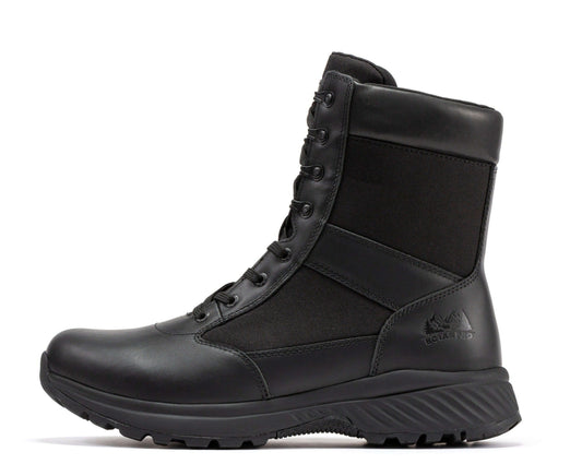 RockRooster Botas Pro Black Men's 8 inch Side Zipper Military Tactical Boots BP703