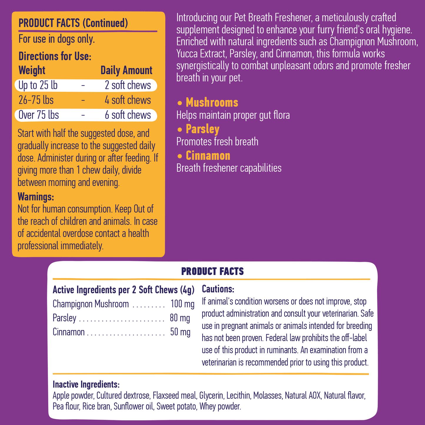 Breath Aid With Cinnamon For Dogs 9oz Jar (120 count) - Angler's Pro Tackle & Outdoors