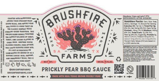 Brushfire Farms Prickly Pear BBQ Sauce - Angler's Pro Tackle & Outdoors