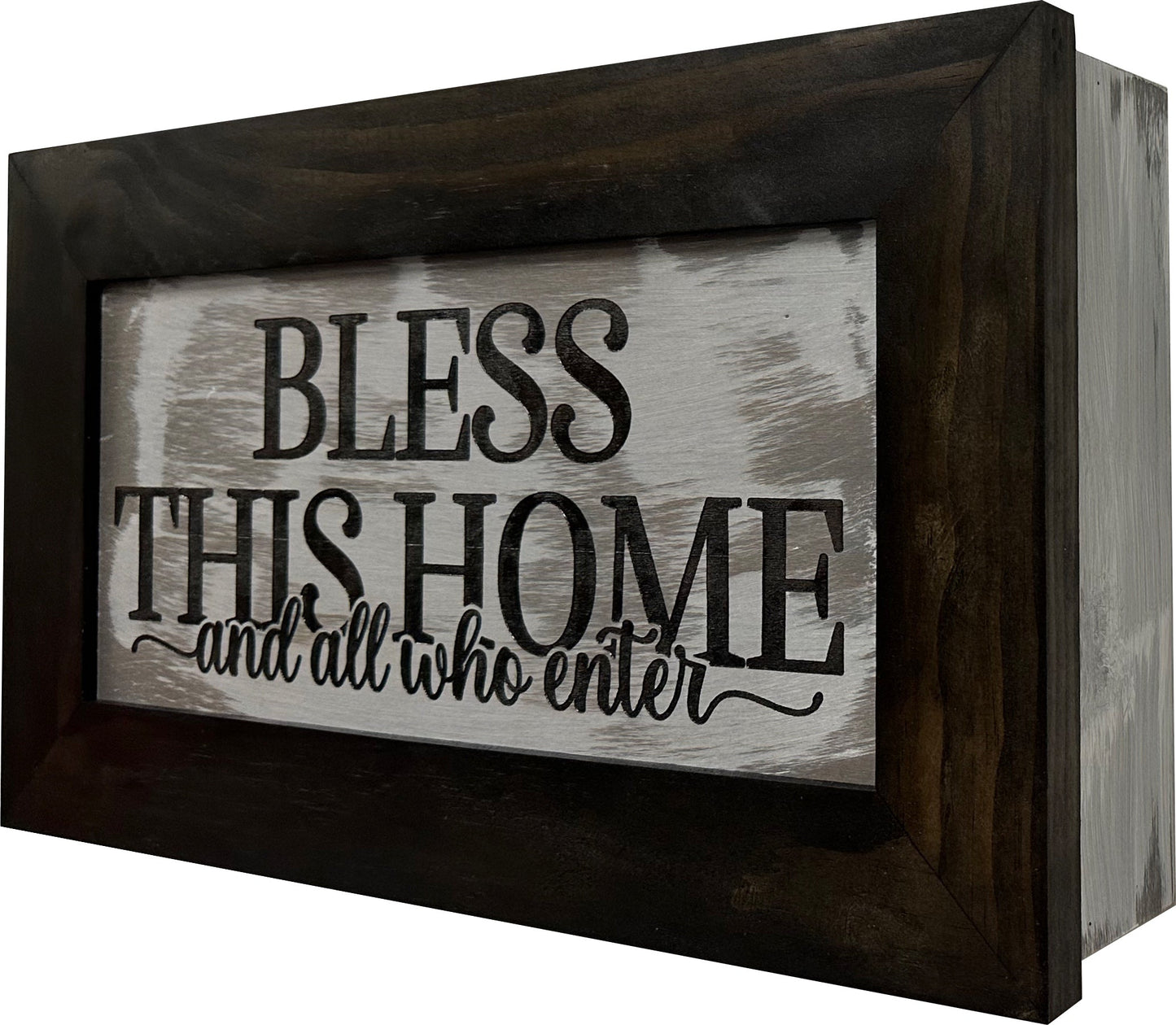 Bellewood Designs - Bless This Home And All Who Enter Decorative Gun Cabinet