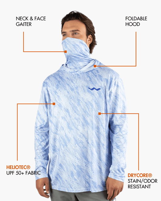 WindRider Hooded Helios Fishing Shirt with Gaiter