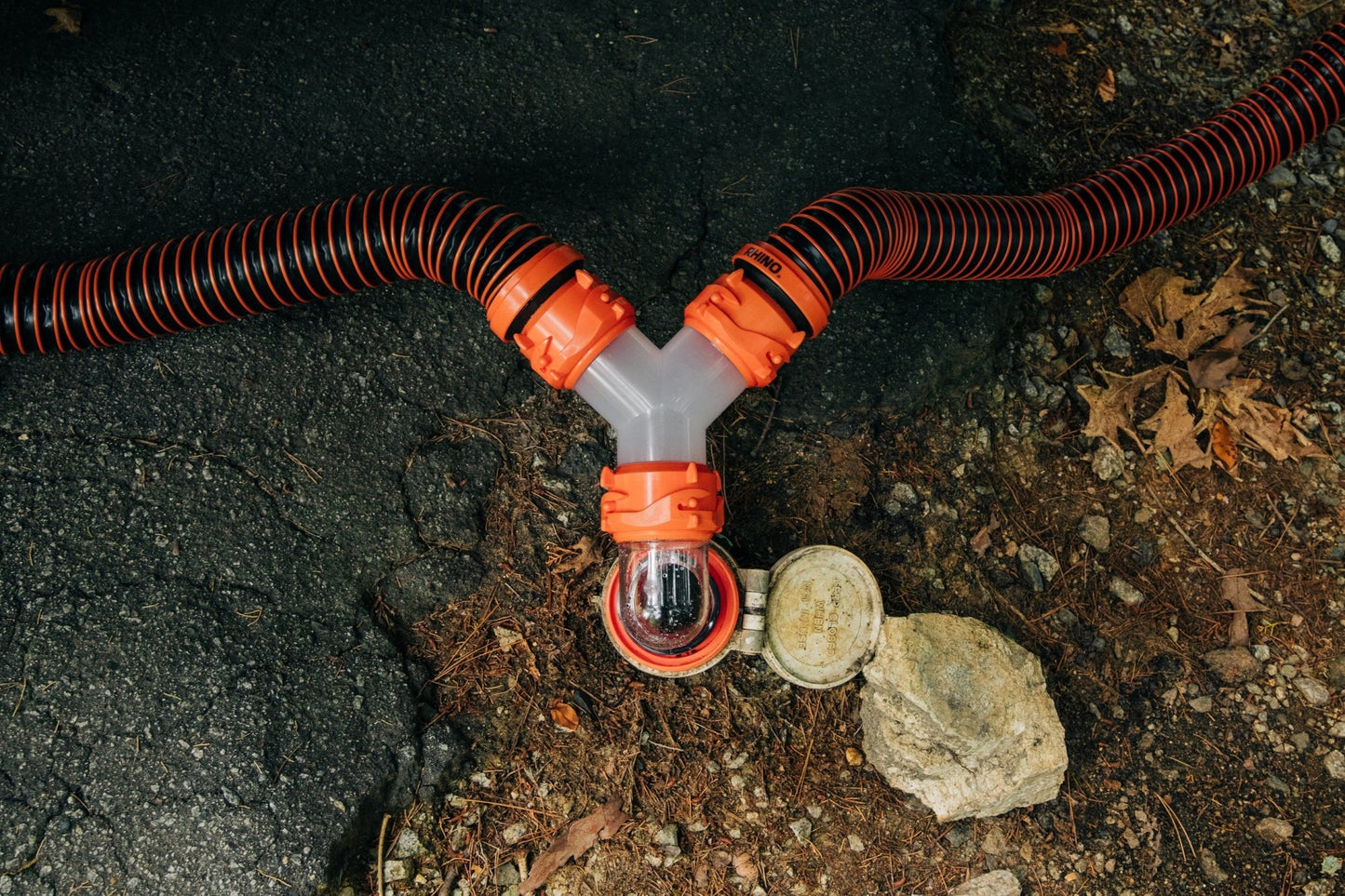 Camco RhinoEXTREME 20 Ft Sewer Hose Kit with 360 Degree Clear Swivel Wye Fitting - Angler's Pro Tackle & Outdoors