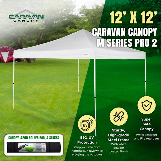 Caravan Canopy CVAN21208100010 M Series Pro 2 12 x 12 Foot Straight Leg Canopy