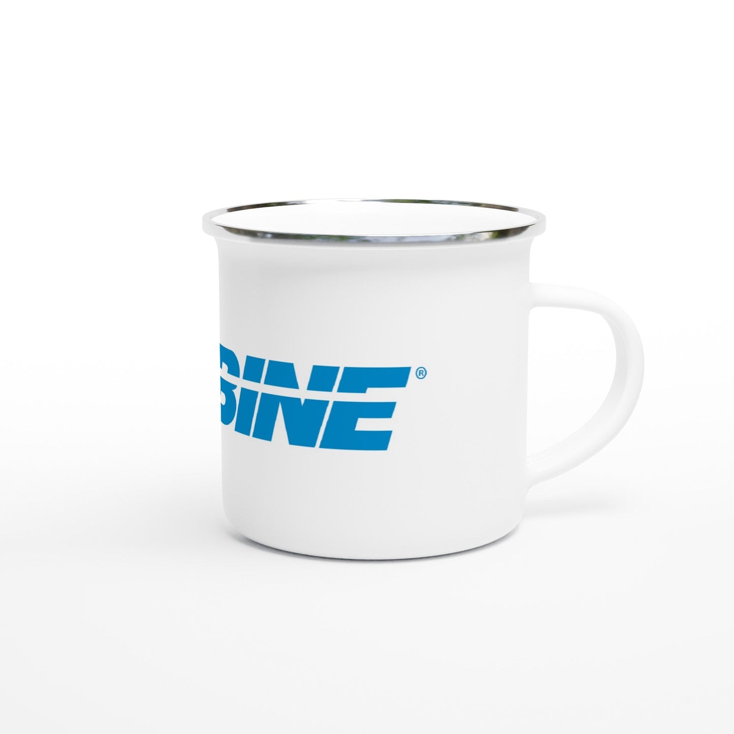 Magnadyne Carbine | White 12oz Enamel Mug