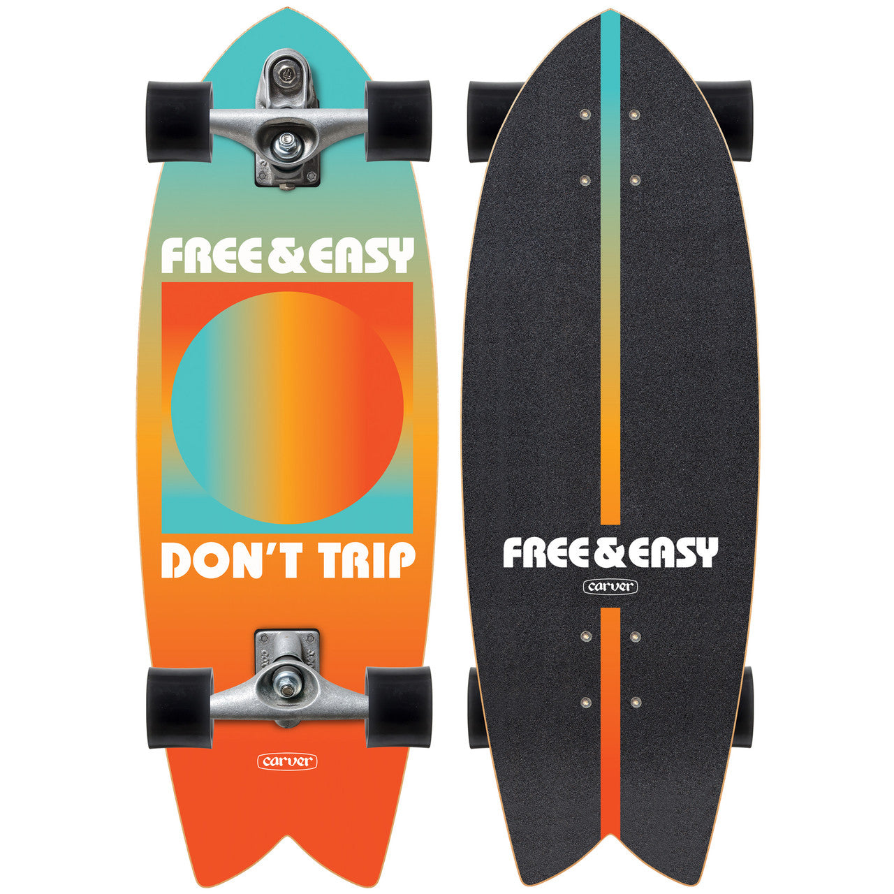 Carver x Free & Easy Gradient Sun Surfskate Complete C7 (V4) - 29.25" - Angler's Pro Tackle & Outdoors