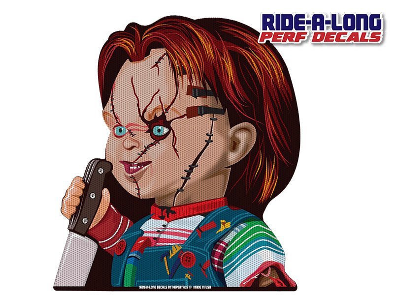 Child Doll Killer *RIDE A LONG* Perforated Decal - Angler's Pro Tackle & Outdoors