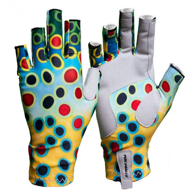 Cognito Brands Fin - Flank Brown Trout Sun Gloves - Angler's Pro Tackle & Outdoors