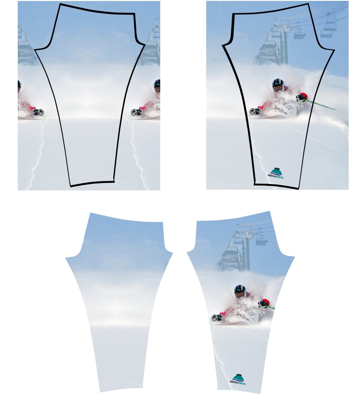 Cognito Brands Pow 2 Mountain Print Patterned All Sport Leggings - Angler's Pro Tackle & Outdoors