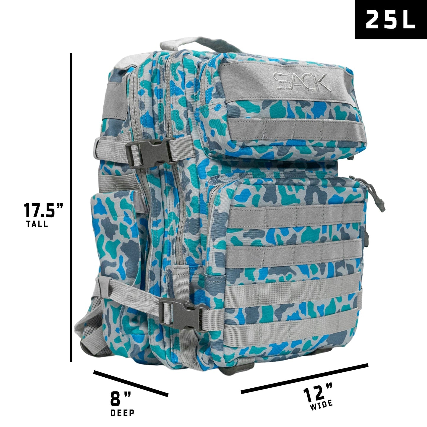Combat Iron Apparel 25L Sack™ Original All - Day Molle Backpack - Angler's Pro Tackle & Outdoors