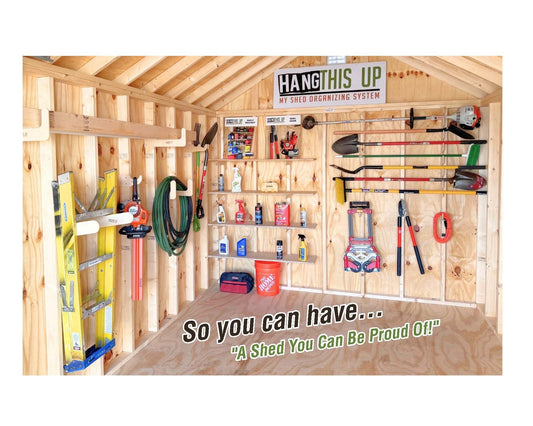 HangThis Up Complete Stud Mounted Shed Organization Kit
