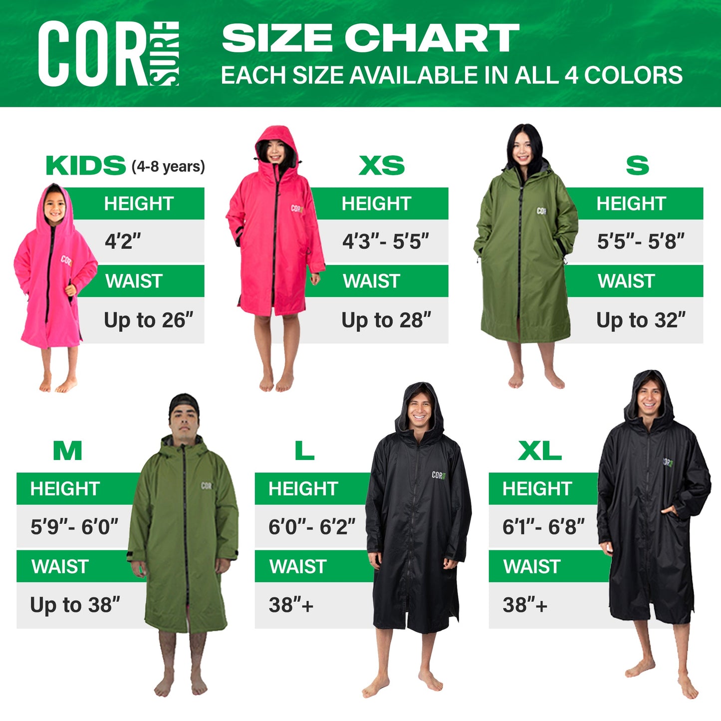 COR Surf Waterproof Swim Parka (Red) - Angler's Pro Tackle & Outdoors
