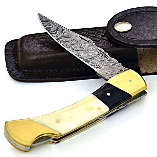 Shokunin USA Cosmo Pocket Knife with Bone & Horn Handle