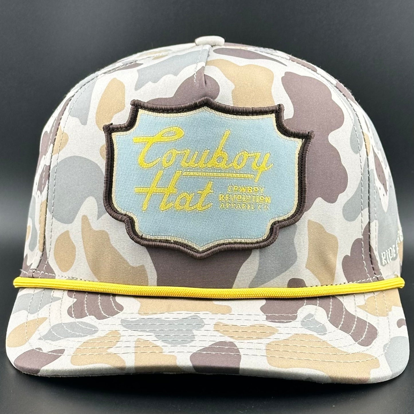 Cowboy Revolution Marshland Camo Patch “Cowboy Hat” - Performance Rope Hat - Angler's Pro Tackle & Outdoors